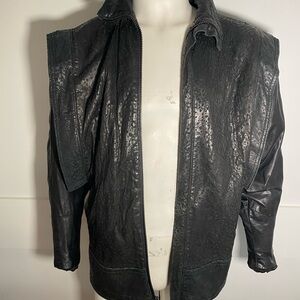 Vintage T Edward’s Black Leather Jacket